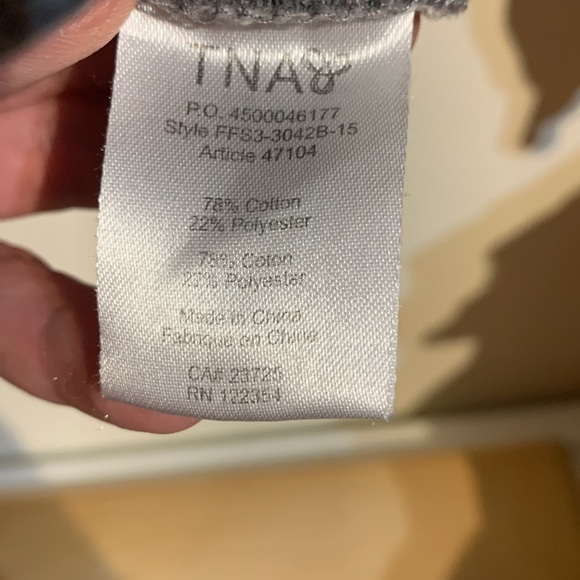 TNA grey hoodie with baby blue logo size Medium - Picture 3 of 5